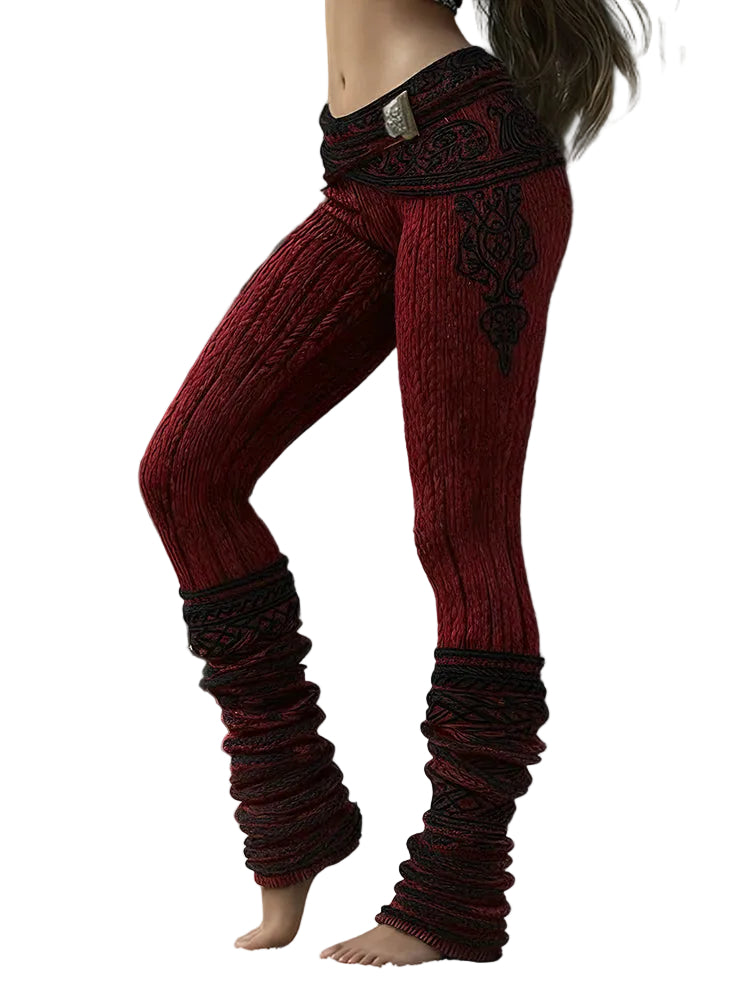 Women's Viking Celtic Pattern Art Cozy Leggings