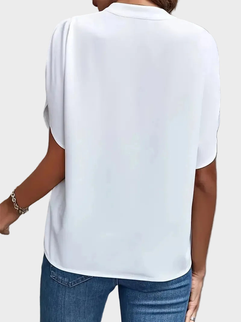 W&N™ | Stylish V-Neck Flowing Blouse