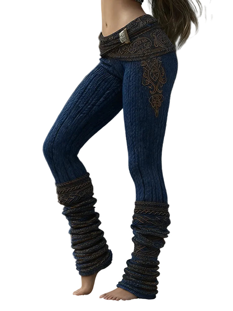 Women's Viking Celtic Pattern Art Cozy Leggings