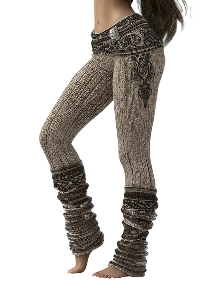 Women's Viking Celtic Pattern Art Cozy Leggings