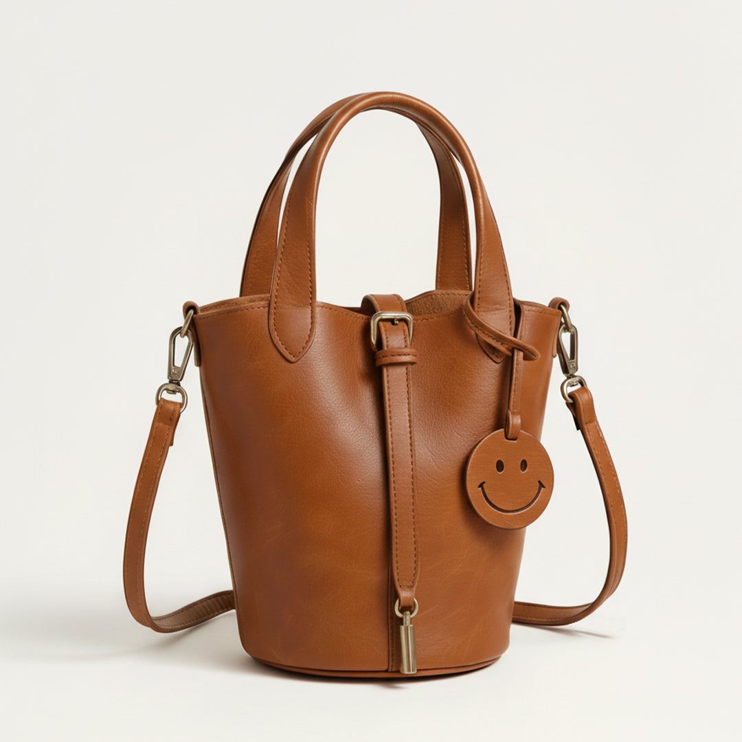 Clara | Leather Smile Bag