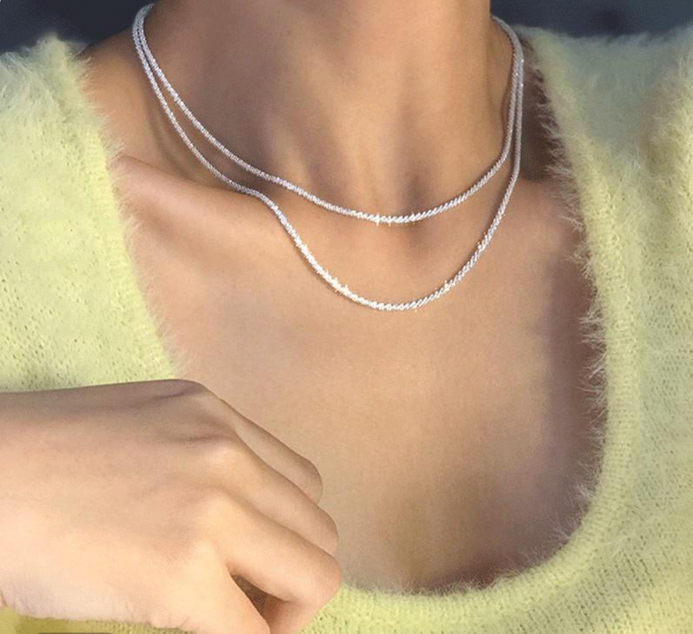 Silver Necklace Set